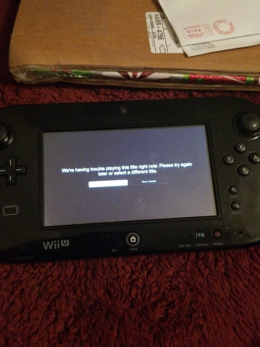 Katelateral's tweet image. Having trouble playing @netflix on my Wii u. Is this a problem with Netflix or my Wii? Happens a lot.