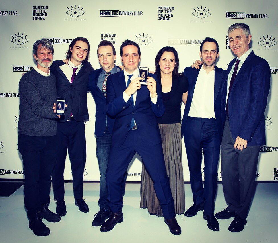 ajschnack's tweet photo. 24 hours later, muscles sore and still reeling from this week. Thank you to these folks who work year round to make @cinemaeyehonors a success, to our host Steve James, our helpers this week, the sponsors who make it possible and the filmmakers who are why we do it. #CEH18 https://t.co/xXzR7xdldJ