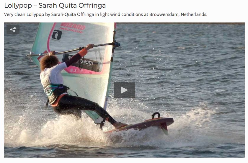 Cleanest LOLLYPOP by Cabeibusha <a href="/SarahQuita/">Sarah-Quita</a> in #Brouwersdam <a href="/DAMXevent/">DAMX</a> continentseven.com/lollypop-sarah… #windsurfing #freestyle #style #elegance #Aruba #Zeeland #worldchampion