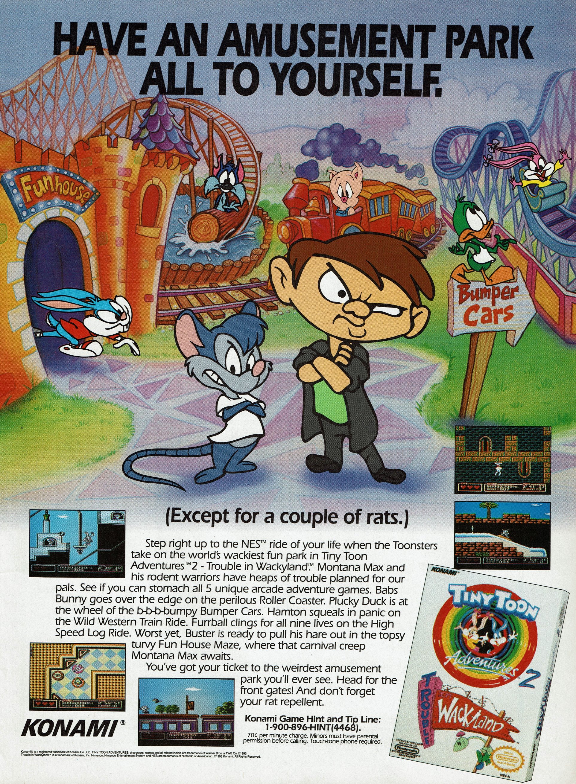 Tiny toon on sale 2 nes