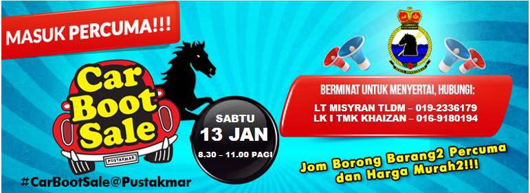 MPA_Barat's tweet photo. Warga Pangkalan #TLDMLumut jangan lupa bersama memeriahkan Car Boot Sale @pustakmar hari ini hingga jam 11.00. https://t.co/w9RHX3qVZF