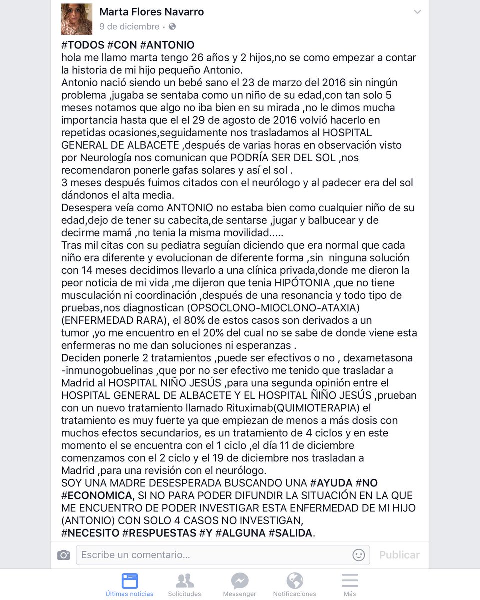 gamalfer's tweet photo. Se me parte el alma. Pide ayuda. No económica. Sólo difusión. https://t.co/h81rhET8I1