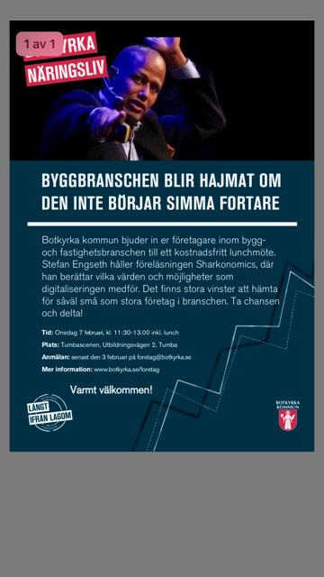 annaanderberg1's tweet photo. Företag inom bygg-fastighetsbranchen är den dominerade branschen i #Botkyrka. Välkomna till ett inspirerande kostnadsfritt lunchseminarium den 7 februari kl. 11.30 i #Tumba https://t.co/Bg9TNO8Uee