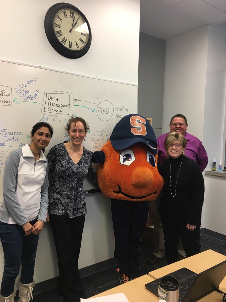 KarenPatch67's tweet photo. Had a great week with @IVMFSyracuseU helping them learn data management @SASsoftware. #dataforgood https://t.co/DIHzPoRgvS