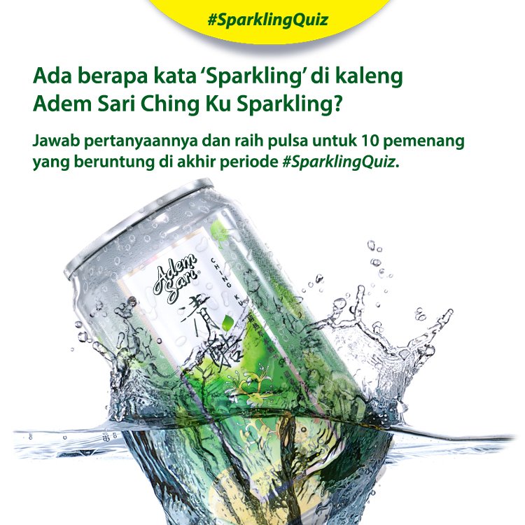 AdemSari_ID's tweet photo. Kuis #SparklingQuiz di fanpage dan Twitter masih berlangsung hingga 15 Januari 2018 mendatang, AdeMania. Cek S&amp;K di: https://t.co/d5ndUup18H. https://t.co/Z3n9H7ksLf