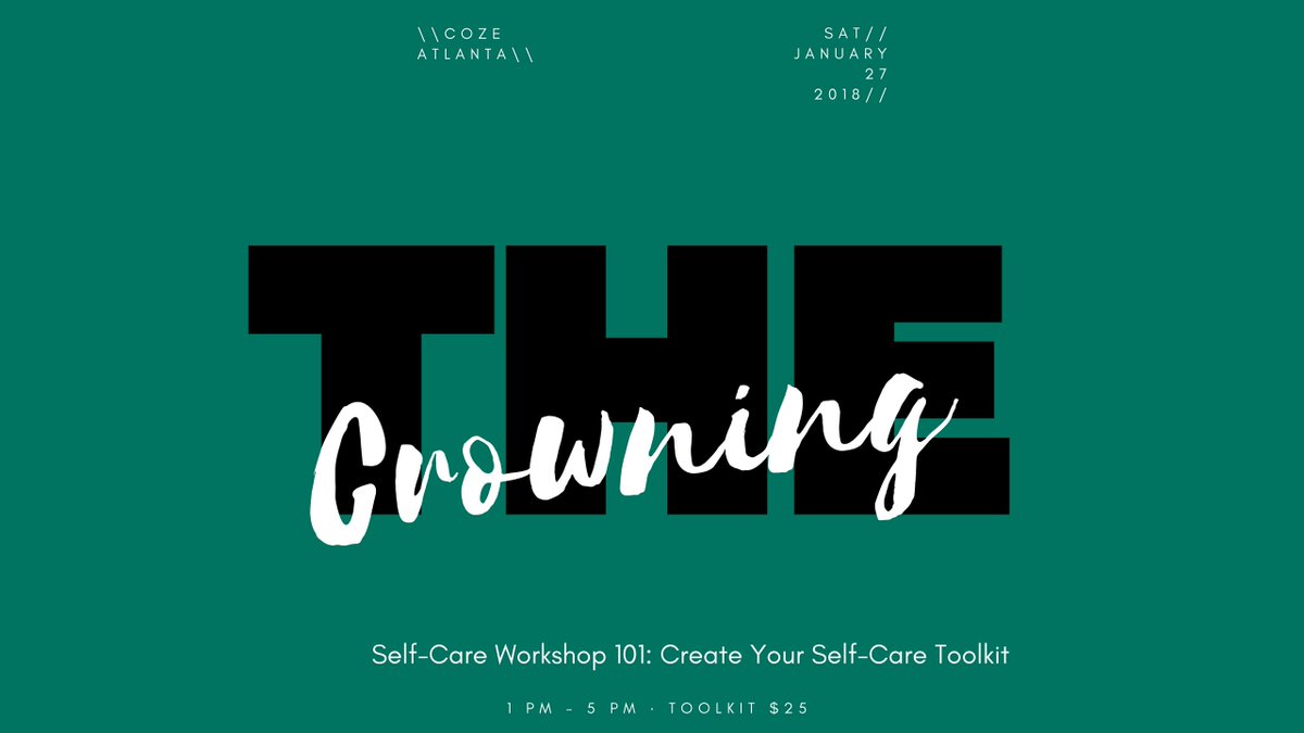 chalicecreates's tweet photo. #Atlanta For a limited time there are free tickets to my workshop! It includes your self care plan workbook! Grab yours today before they are gone! #atlevents #selfcare #atltherapist #atlworkshop #healing #energyhealing #mentalhealth https://t.co/MQiTWlBxTy