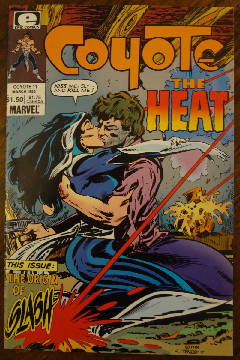 GrabAComic's tweet photo. COYOTE Vol.1 #11 EPIC Comics (March 1985) Near Mint Condition - Hard to find in grade. 1st Ever TODD McFARLANE Artwork for Marvel. 2nd story in the book "SLASH". He had it since the first panel!! AMAZING Artist.

#GrabAComic #ToddMcFarlane #EpicComics #1stArtwork https://t.co/UkmVT4BUFM