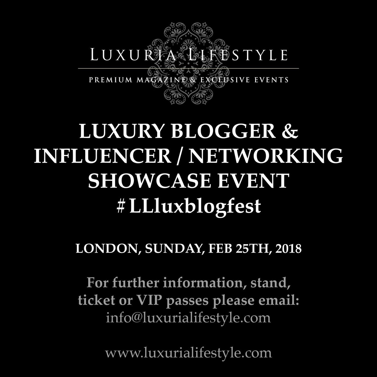 itsbanke's tweet photo. If you are a UK fashion, beauty or lifestyle blogger, here’s an event not to be missed! It’s going to be ✨✨✨✨✨ #llluxblogfest https://t.co/Ik0gH59bid https://t.co/RqtYhtCXzr