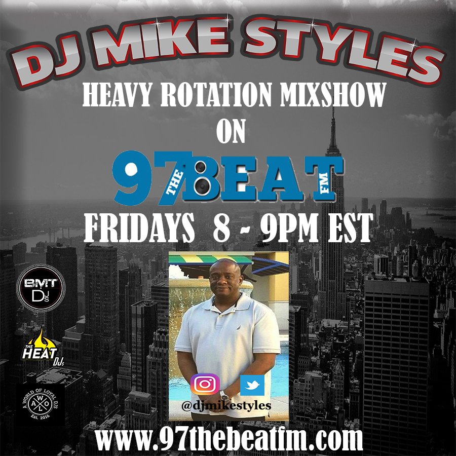 djmikestyles's tweet image. Tune in now for my Heavy Rotation Mixshow on 97thebeatfm  #djmikestyles @AWOLDJS @theheatdjs100 #bmtdjs #97thebeatfm

97thebeatfm.com