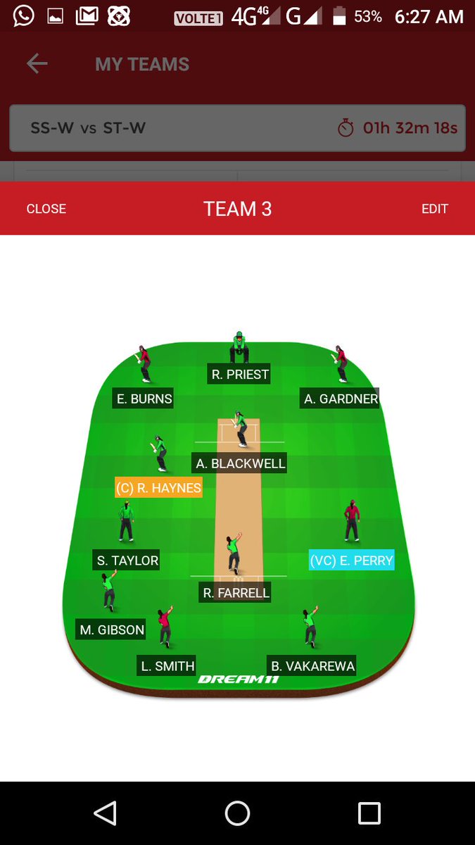 SonuFantasyking's tweet photo. #SSWvsSTW #DREAM11TEAM
SMALL AND GRAND LEAGUE TEAM https://t.co/Ek0Nje4PpA
