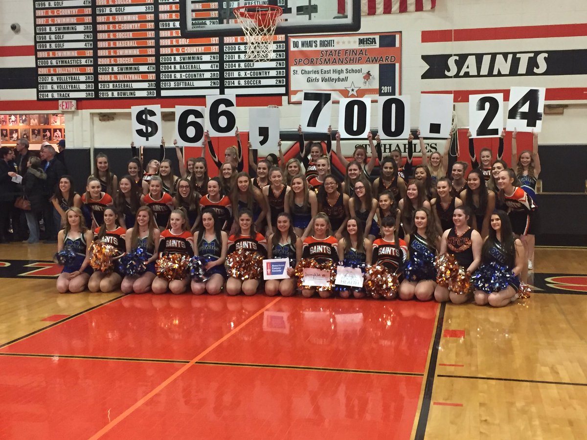 STCEathletics's tweet photo. Congrats to the STCE &amp; STCN Drill Teams on another extremely successful Kick-a-Thon fundraiser. #WeStCharles https://t.co/WKg9g28LDU