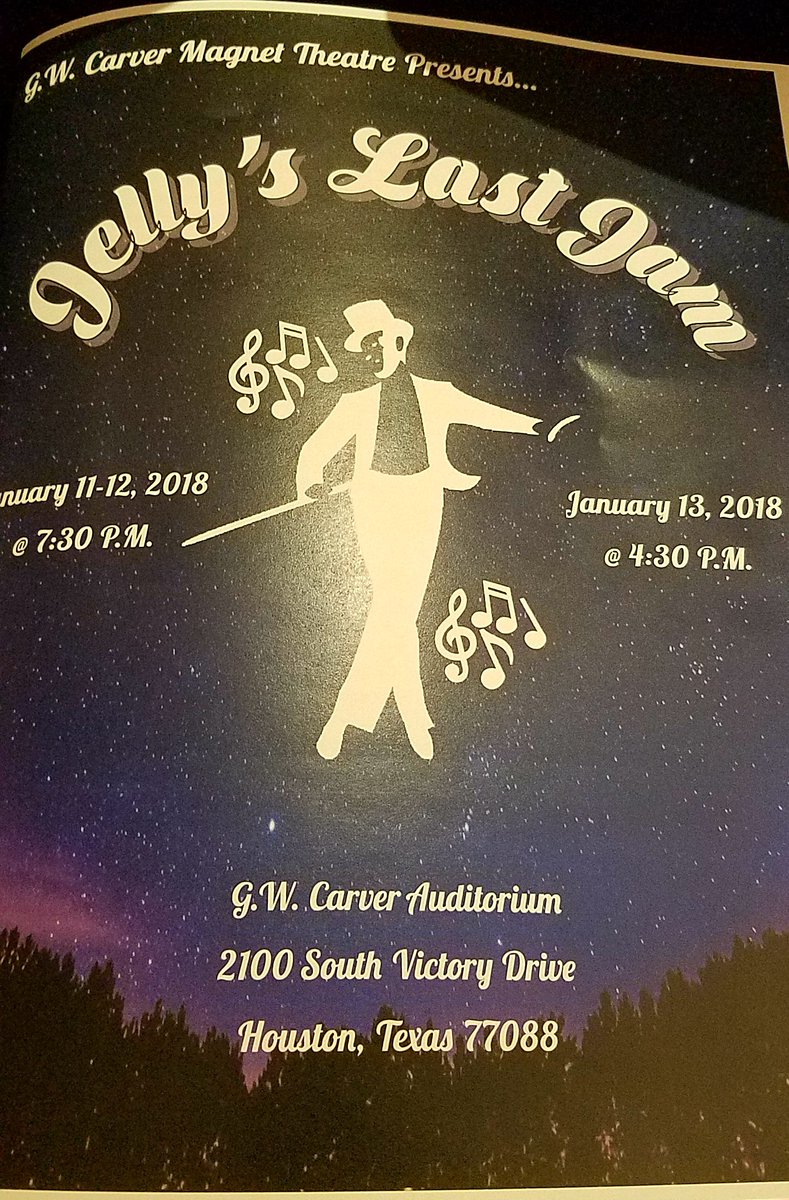PatLeon07604287's tweet photo. Carvers HS presents Jelly"s Last Jam.@AldineISD https://t.co/vOhTycxEsr