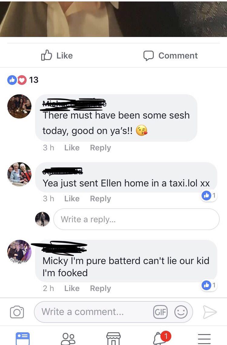 HaydonSutcliffe's tweet photo. Yoooo am fuckin dead, my Nan is out on the sesh 😭😭😭 #Dabeen #AvinItLarge https://t.co/u8X6FPDvV1
