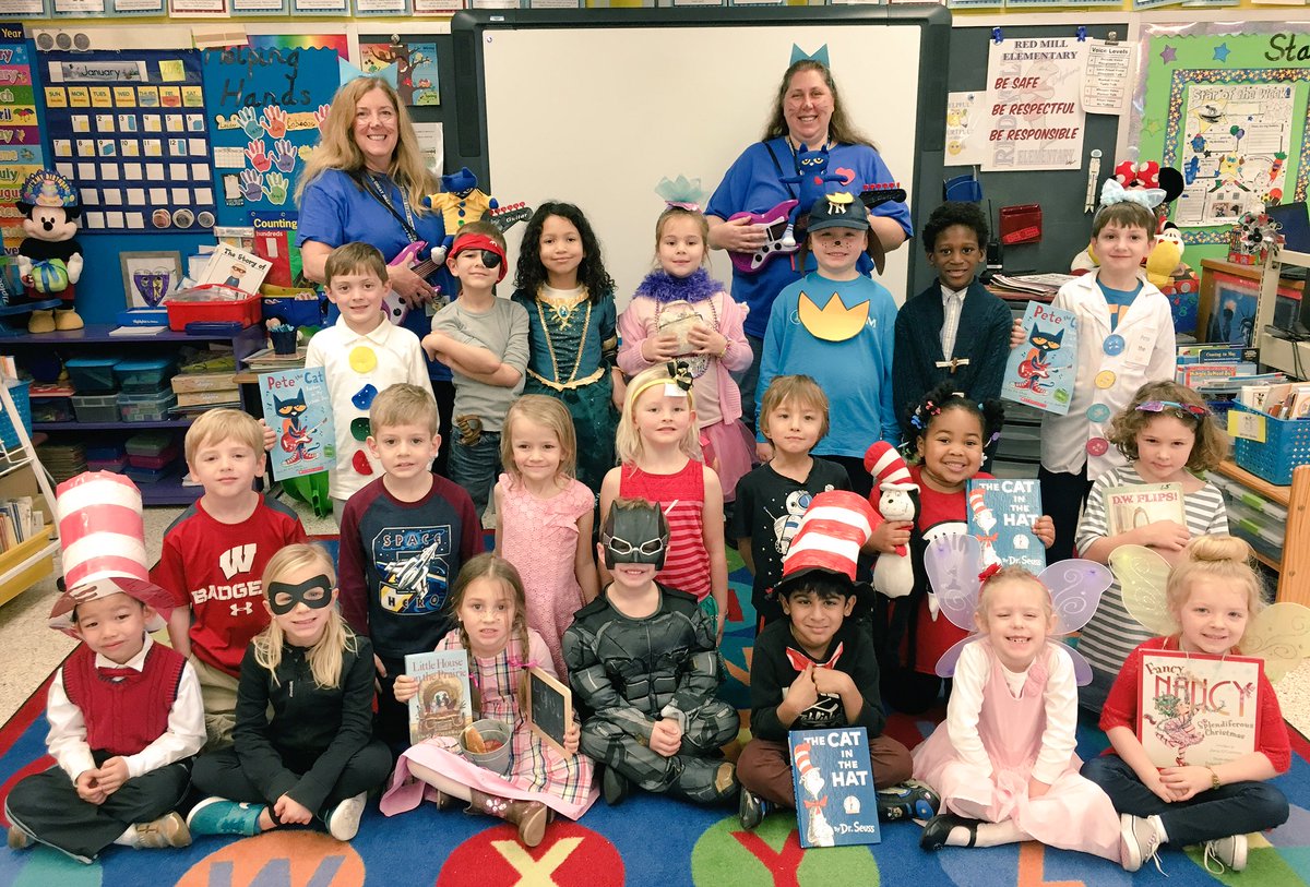 RedMillMickeys's tweet photo. Rockin Book Character Spirit Day @RedMillES @RMESPrincipal @NclKeros #ReadingMonthFun https://t.co/Eh62KXcSc8