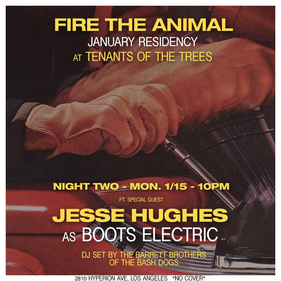 #jessehughes and yours truly. Live this Monday at <a href="/TenantsLA/">Tenants of The Trees</a>. Free. 21+. #eaglesofdeathmetal #rocknroll #losangeles #eodm