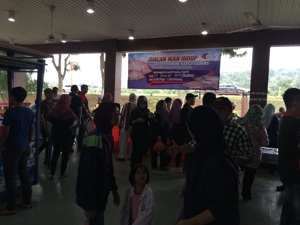 dofmalaysia's tweet photo. Keadaan semakin gamat! Cepat-cepat ke Pasar Akuakultur myDOF Valley, MAEPS sebelum ikan habis.. #PenerajuPerikanan #OurFoodOurFuture https://t.co/25CBFt6sjN