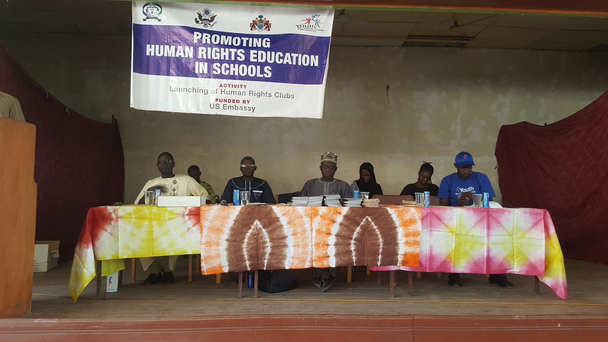 Yesterday in Banjul, we launched Gambia High school human rights club
