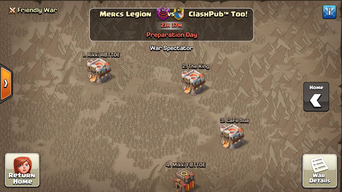 Mercs_Legion's tweet photo. Wishing our first week 4 @ClashPubtm Too! a fun war @MinerLeagueCW https://t.co/MQlKeZffL5