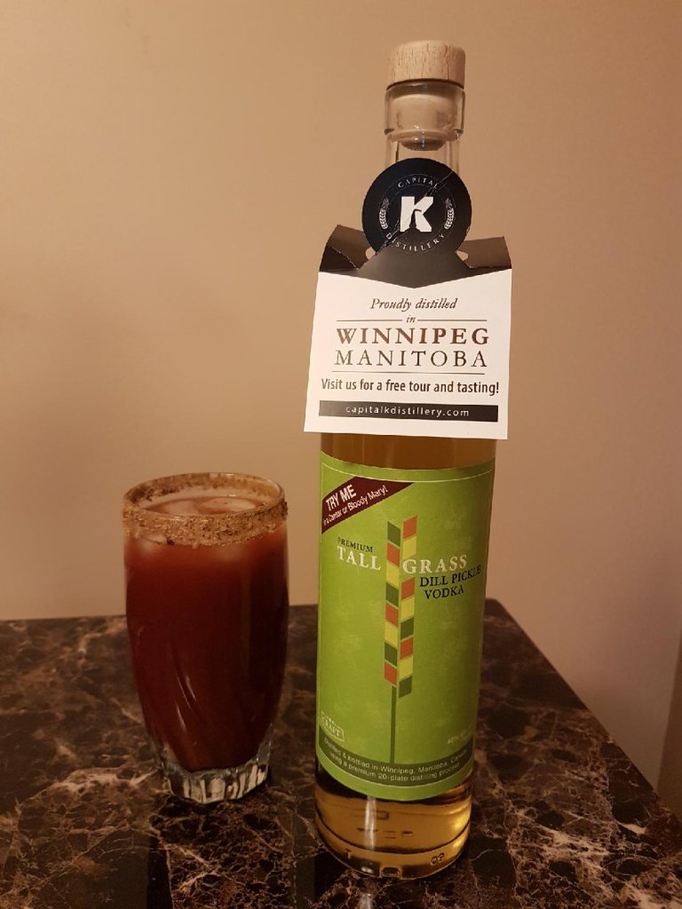 Thrilled to announce our partnership with Manitoba's first craft distillery @capitalkwpg Their exciting lineup of Tall Grass premium spirits are proudly distilled right here in WPG! The Tall Grass Dill Pickle Vodka is a must have for any Caesar lover! #Cheers to the weekend!