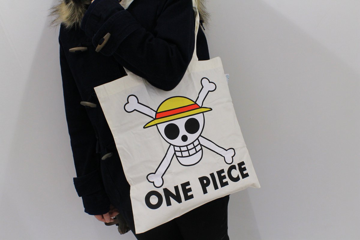 One Piece麦わらストア渋谷本店 Twitterissa 新商品 エコマーク付コットンバッグ 麦わらの一味 600円 税 好評発売中 Onepiece 麦わらストア