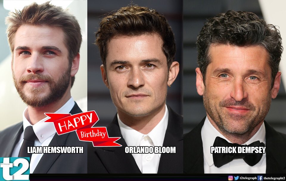 T2 wishes a happy birthday to Holly hunks Orlando Bloom and 