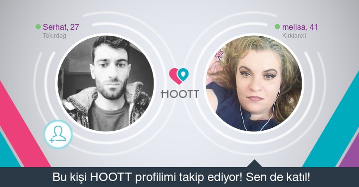 #HOOTTapp HOOTT süper! Takipçilerime gözat hemen. HOOTT ile eğlen! goo.gl/jPUaB0