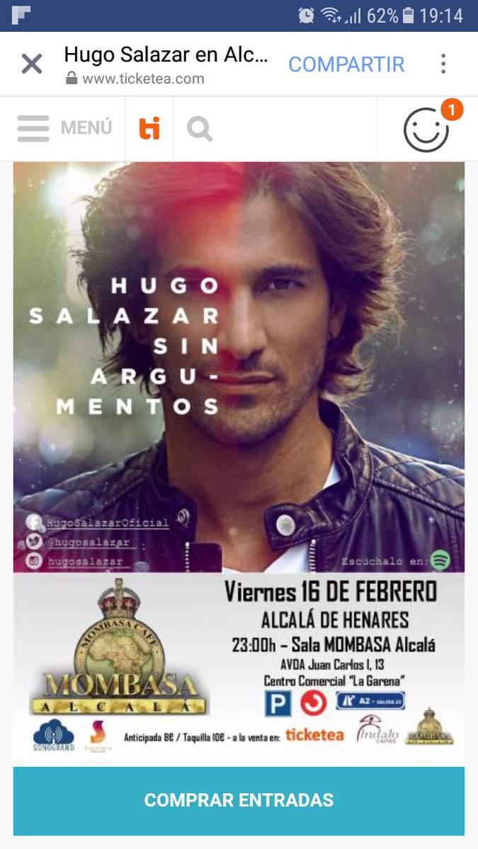 MaialenJM's tweet photo. Buuuenos días!!! Un poquito de #sinargumentos de @hugosalazar_ @dominguezja venga!que el 16 de febrero le tenemos en Madrid de concierto! @canalfiesta https://t.co/fdJIP4OlPm