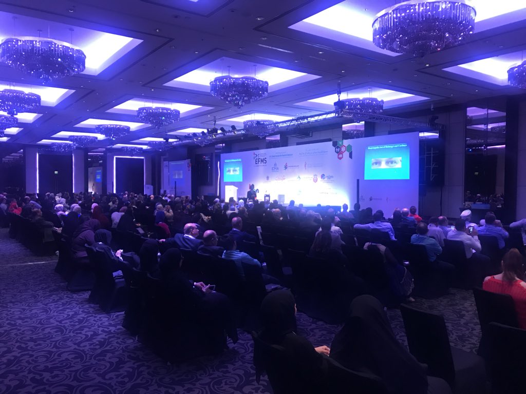 efmsconference's tweet photo. Who would think it is our last day? The room is full! Ongoing session on vertigo and dizziness treatment by Michael Strupp. #EFMS2018 https://t.co/dR0UdA5Rs9