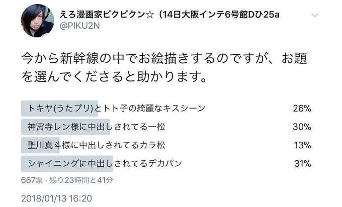 ピクピクン Piku2n 18年01月 Page 2 Twilog