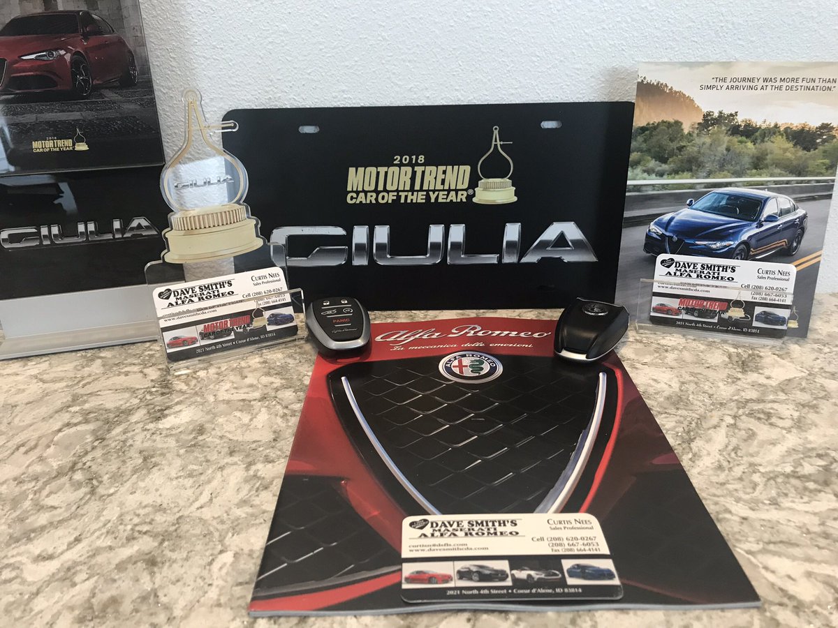 NeesCurtis's tweet photo. Motor Trend Car of the Year!!!!
#AlfaRomeo #luxurycars #curtisnees #motortrend #cda #performance https://t.co/SJfo3tjNVu