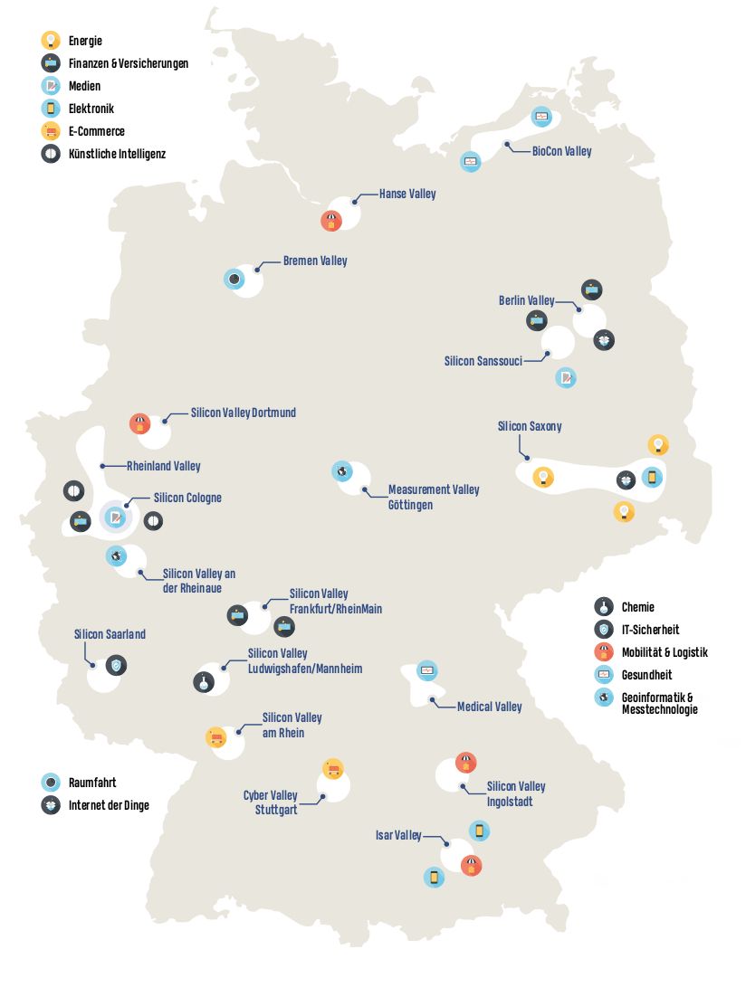startups_observ's tweet photo. #Germany your "valleys" Germany has many diverse startup hubs - crossing city and state borders - Frankfurt Rhein-Main area especially strong in #fintech https://t.co/ENBErApwxM #cluster #startups #Insurtech https://t.co/NCPNV8SLqn