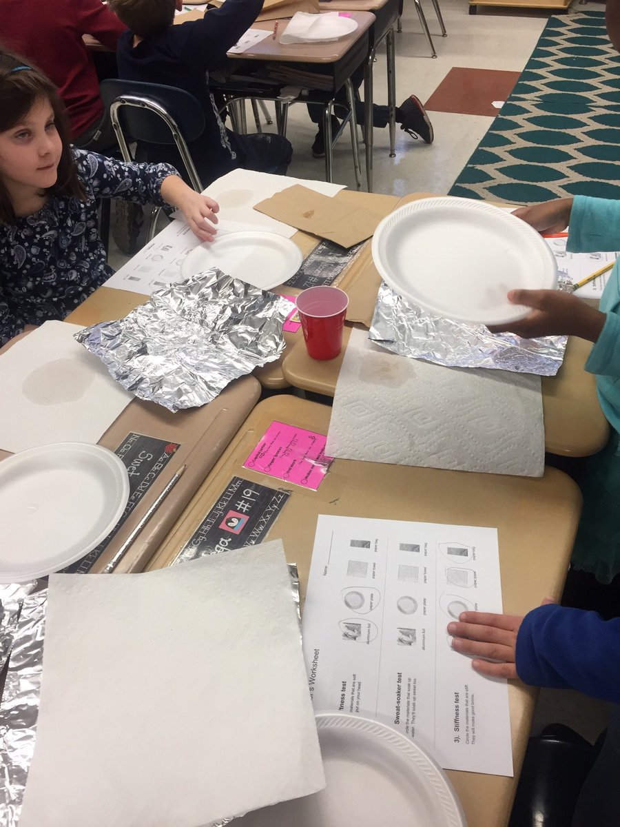MissSullivanBT's tweet photo. This week in science we tested materials and then used their properties to engineer hats that would keeps us safe and dry on a desert island! Great job second graders! #ltps #ltpsbf https://t.co/G3GOa3MdX5