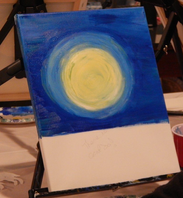 PaintMoment's tweet photo. An amazing workshop tonight painting "Winter Howler" https://t.co/JtPupUMAtG