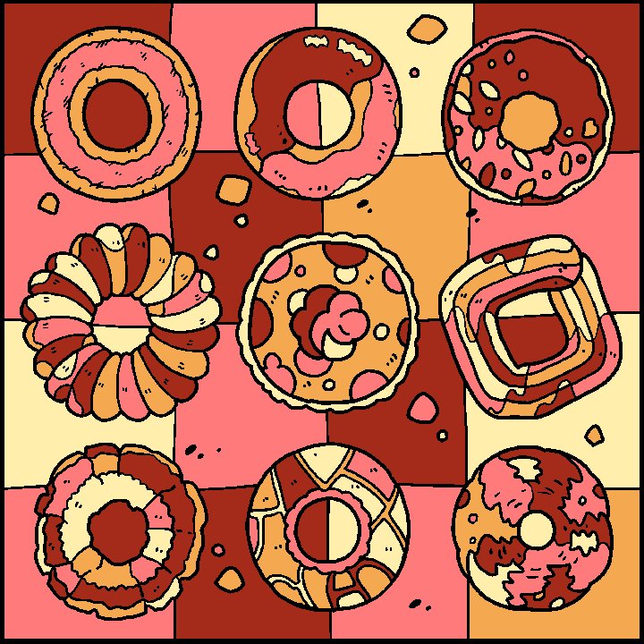 食べ物の塗り絵 食べ物の塗り絵