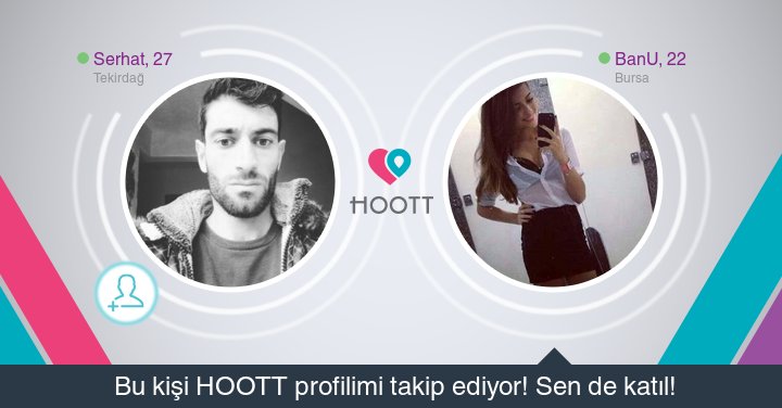 #HOOTTapp HOOTT süper! Takipçilerime gözat hemen. HOOTT ile eğlen! goo.gl/jPUaB0