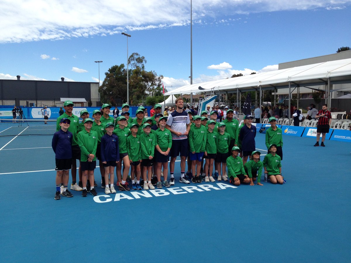 jsstefaniak's tweet photo. Had great fun courtside watching @andyseppio🏆 &amp; @fucsovicsmarci battle it out for the @TennisCanberra #EastHotel #CanberraChallenger title #tennis #summeroftennis #canberra #CBR #windy #bluecourt #closegame #3setThriller https://t.co/NgwCKziU3G
