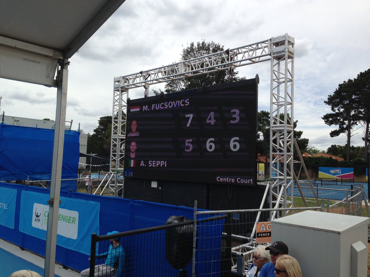 jsstefaniak's tweet photo. Had great fun courtside watching @andyseppio🏆 &amp; @fucsovicsmarci battle it out for the @TennisCanberra #EastHotel #CanberraChallenger title #tennis #summeroftennis #canberra #CBR #windy #bluecourt #closegame #3setThriller https://t.co/NgwCKziU3G