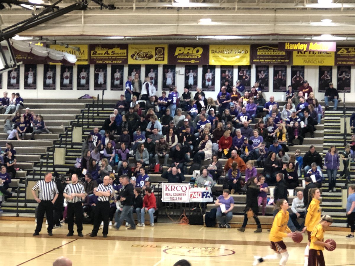 Coach_Critch_Jr's tweet photo. Thank you to everyone for making tonight’s “purple out” happen. It was amazing to see all the support for the Herbranson/Halvorson families and the Barnesville community at tonight’s game. #flyhighbeautiful https://t.co/RrJt0hZB7J