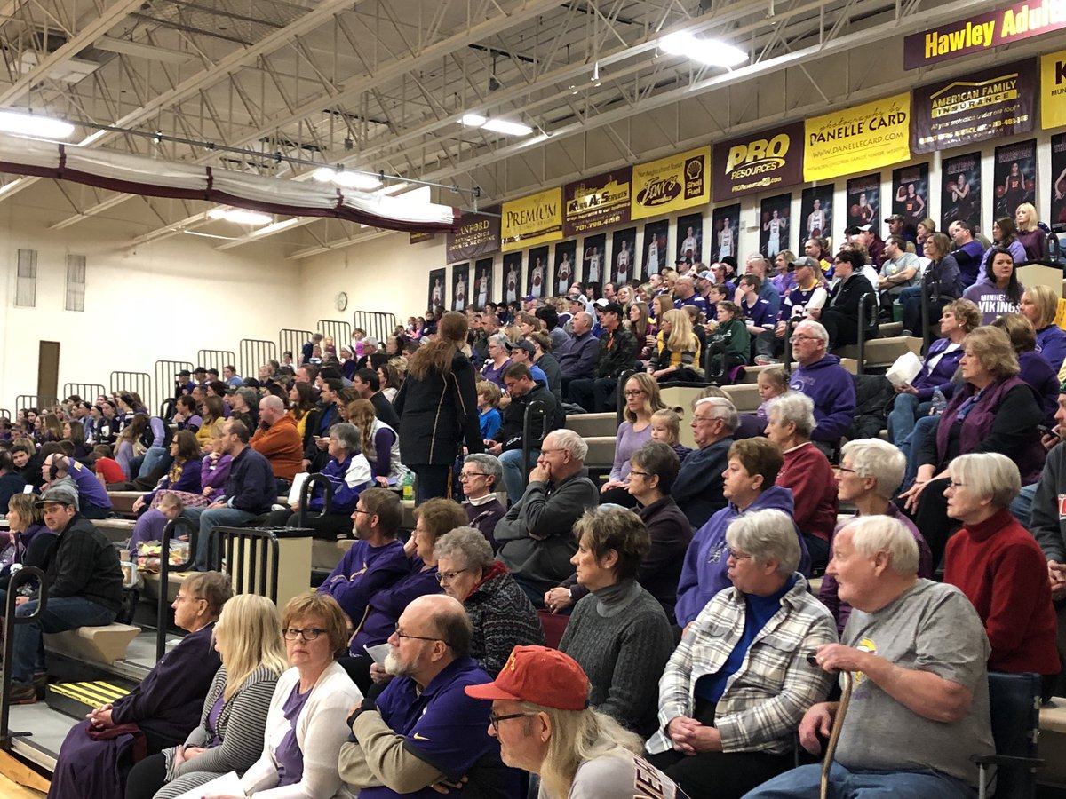 Coach_Critch_Jr's tweet photo. Thank you to everyone for making tonight’s “purple out” happen. It was amazing to see all the support for the Herbranson/Halvorson families and the Barnesville community at tonight’s game. #flyhighbeautiful https://t.co/RrJt0hZB7J
