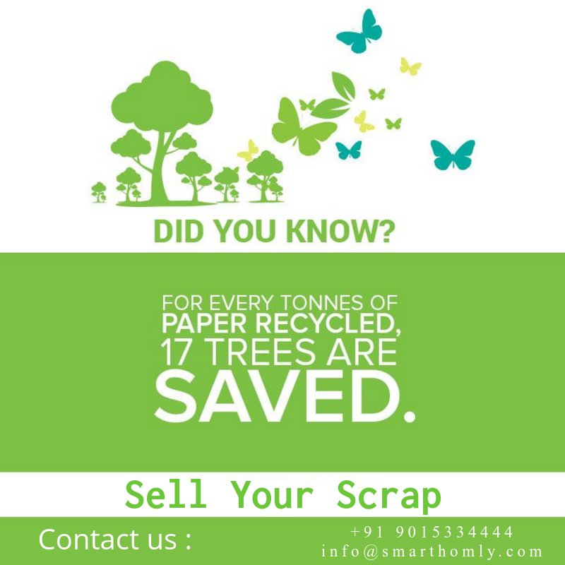 SmartHomly's tweet photo. Sell your scrap!
Call us @+91 9015334444 and get kabaadiwala(कबाड़ी वाला ) at door step
Sell your scrap for proper recycling
We assure you:
-best price
-fair weighing
Schedule pickup according to your convenience
#cleanhomegreenhome https://t.co/kSY7zQ8xzR