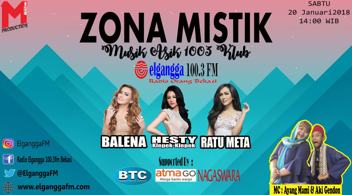 Jangan lupa dateng yaa tgl 20 januari di Bekasi Trade Centre. 
<a href="/NAGASWARA_ID/">NAGASWARA Music</a> <a href="/AtmaGoApp/">AtmaGo</a> <a href="/btcmall/">Banilad Town Centre</a> <a href="/Mpro_ID/">MAKITONK PRODUCTION</a>