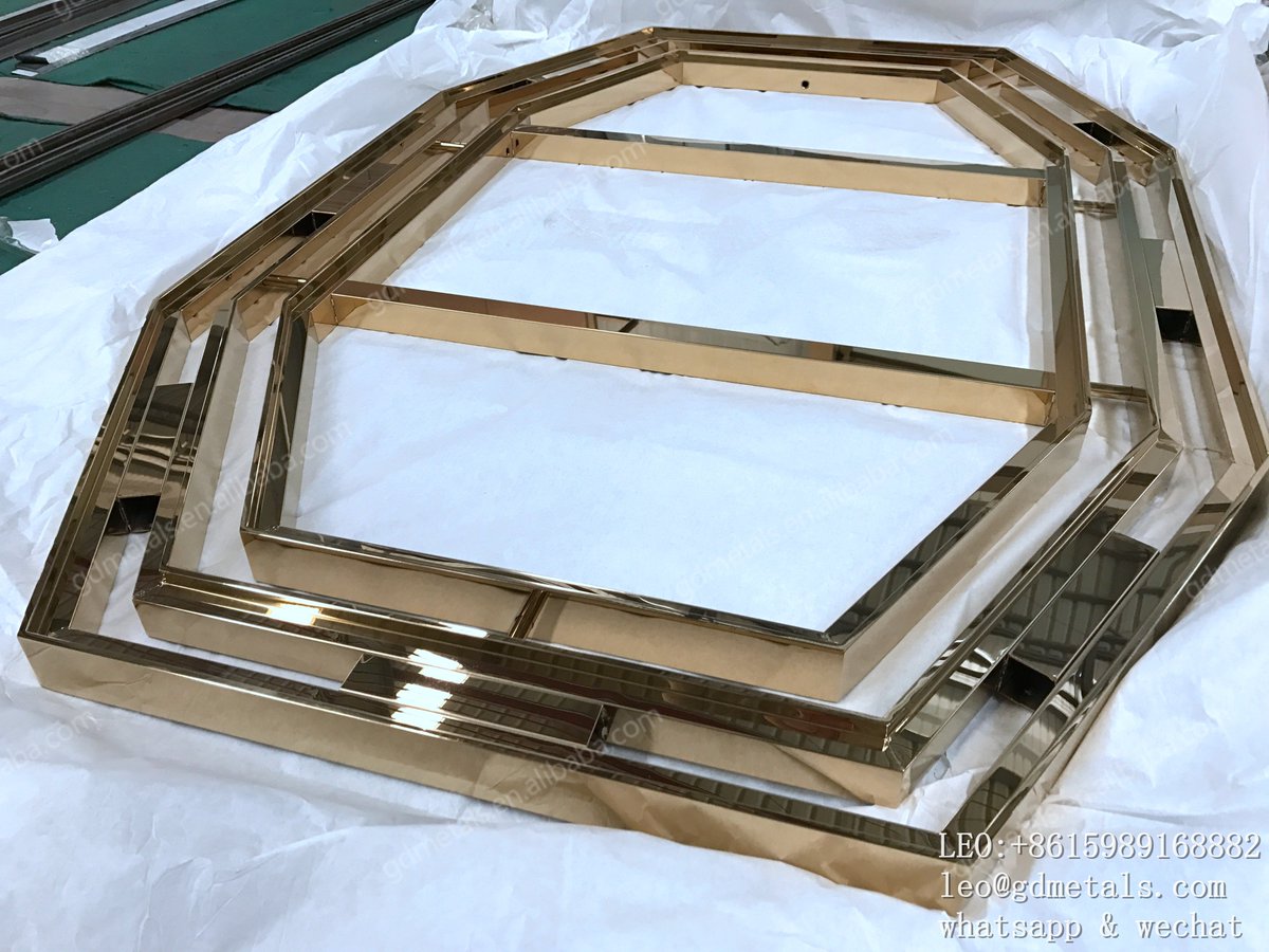 bryant_lithium's tweet image. Stainless Steel Mirror Frame for Casino Projects