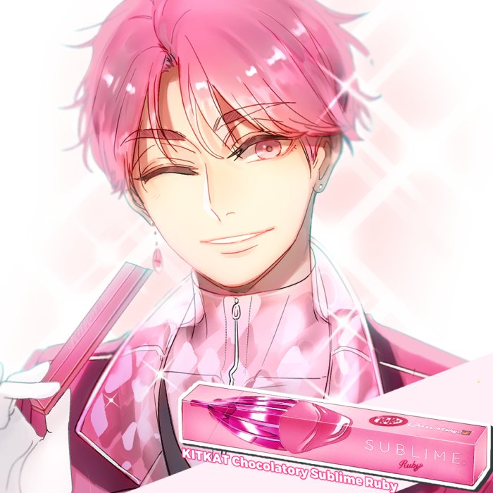 cioccolato_kun's tweet photo. I tried to draw a new Kit Kat gijinka!😀 
Kit Kat Sublime Ruby!
Good Evening! https://t.co/uXObqvKN9m