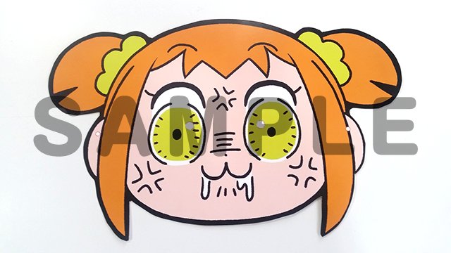 ポプテピピック 秋葉原でポプ子のお面を配布 道を埋め尽くすほど人が集まり中止 参加者は仲良く中指を立てる ねとらぼ