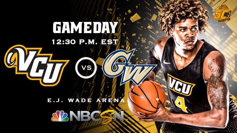 GAMEDAY! VCU vs George Washington! Tip off is at 12:30 in the E.J. Wade Arena. If you can't make it NBCSN will be broadcasting the game! Go Rams! 
#LetsGoVCU #RamsReview