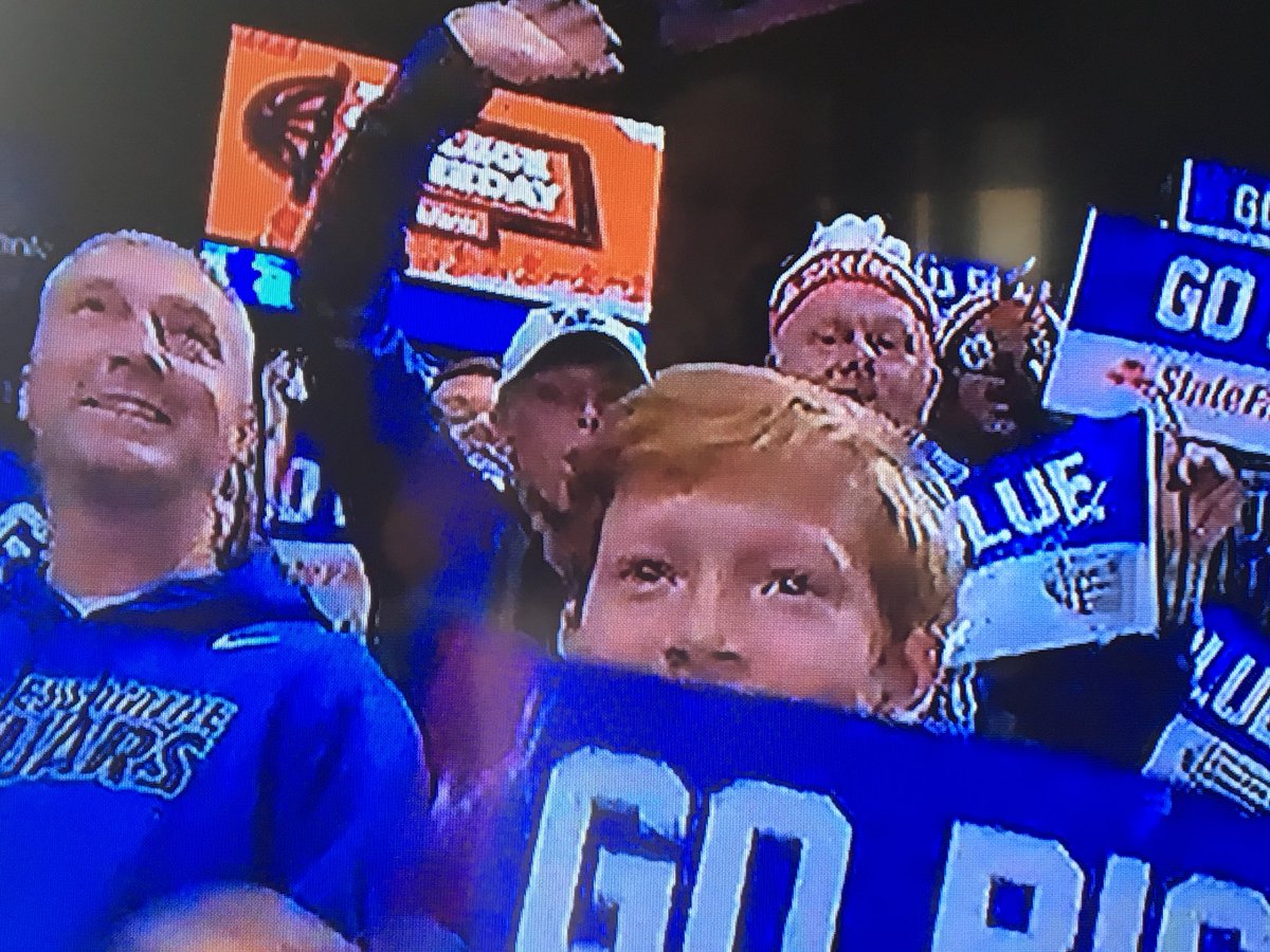 bankertomcobb's tweet photo. My cousin Chad Cadle supporting the East Jessamine Jags at College Game Day. Caleb’s in Wildcat Blue https://t.co/8ahrRGAVWf
