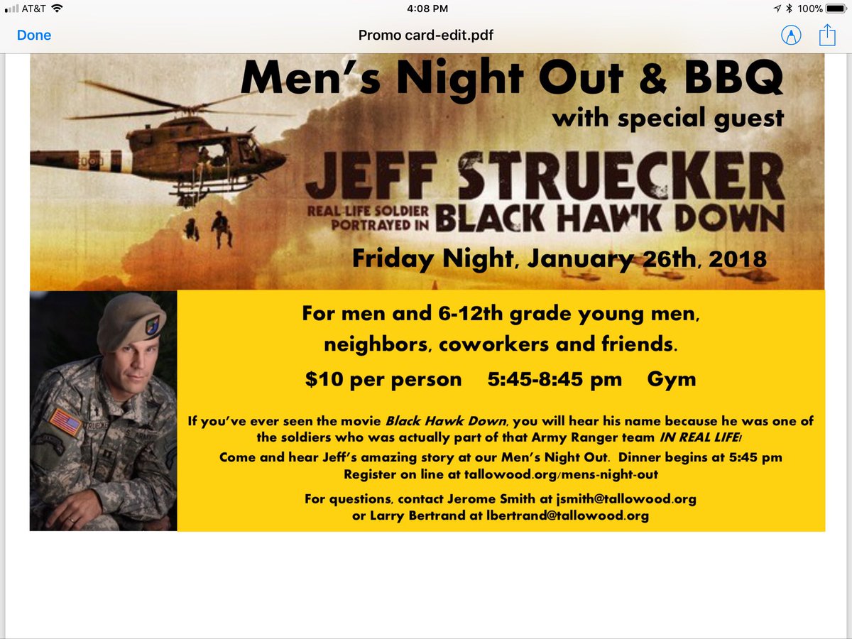 JeromeNaceSmith's tweet photo. Hey Men!  Tomorrow is the last day to register.  Hope to see you Friday night. #HolySmokers https://t.co/lZzeNH5sok