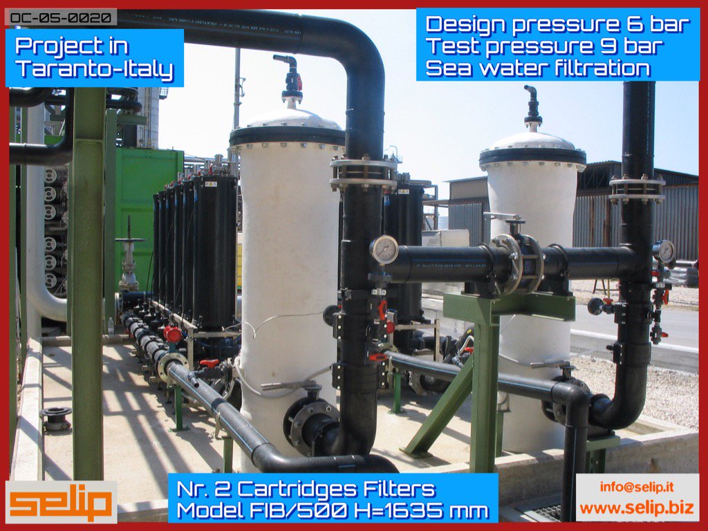 Selip_1's tweet photo. FRP #Pressure #Cartridges #filters. Project in Taranto Italy. https://t.co/IfpVM1uhM4
