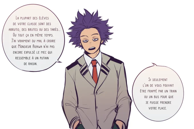 Shinsou speaking French.. 