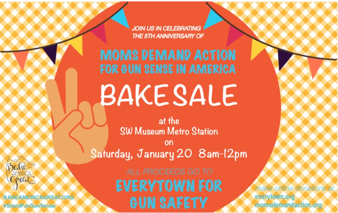 bakeUSgreat's tweet photo. Mount Washington, pick up aome goodies to #StandForGunSense on your way to #WMLA2017! https://t.co/bZbo2cdWWB
